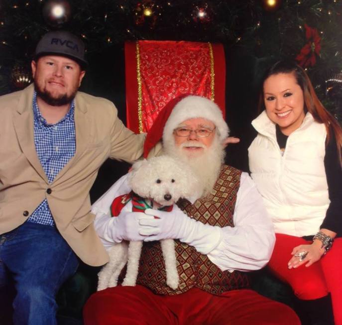 The most recent picture of all 3 of us together. Kyle, Dudley, Ashley (me!)