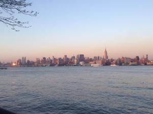 The view of Manhattan from Hoboken NJ. 